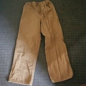 Carhart pants- flannel lined